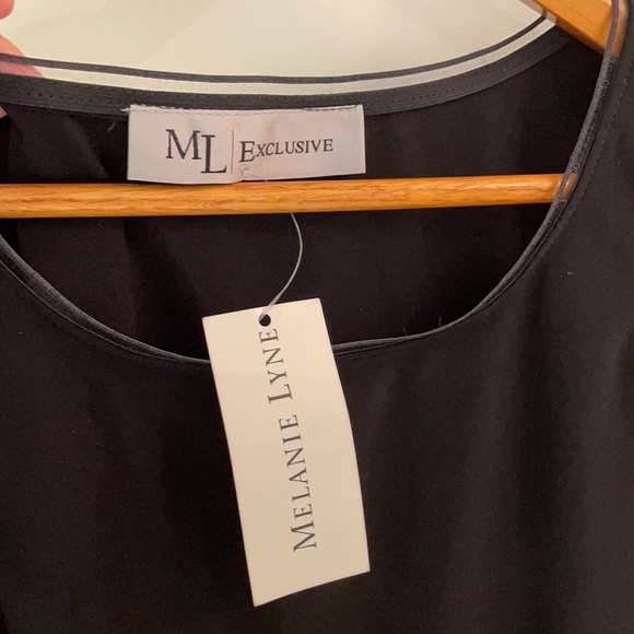 Melanie Lyne Tank top with sheer trim XS - Picture 3 of 7